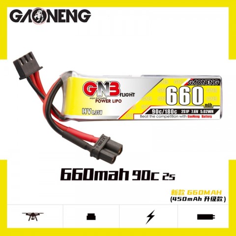 GNB 2S 660mAh HV 90C XT30 