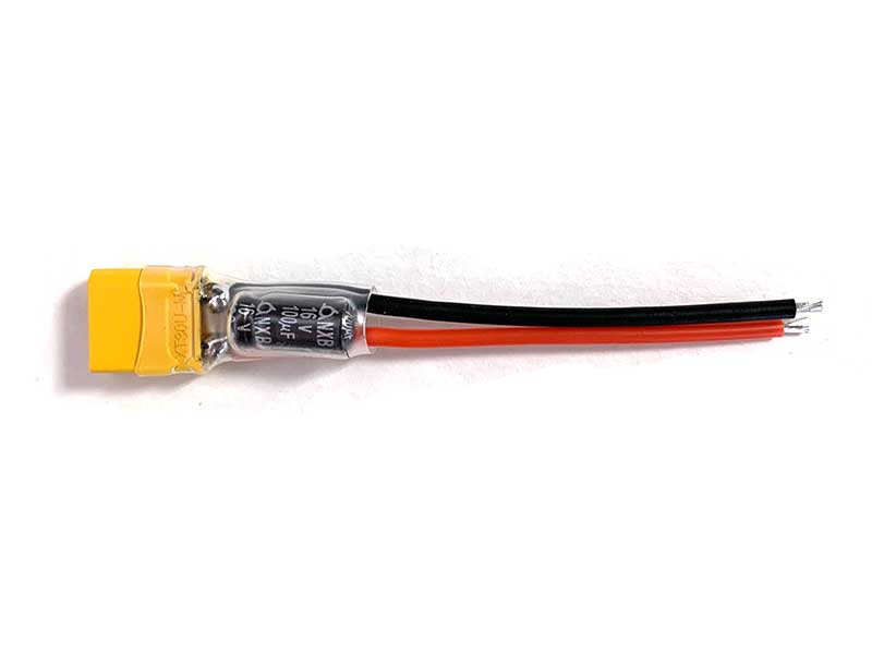 HappyModel XT30 Pigtail battery lead - 20AWG with with 100μF Capacitor