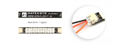 Matek 2812 ARM Light LED 1x6 (4pcs)