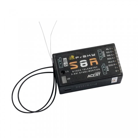 FrSKY S8R 8/16 channel Receiver with 3-axis Stabilization